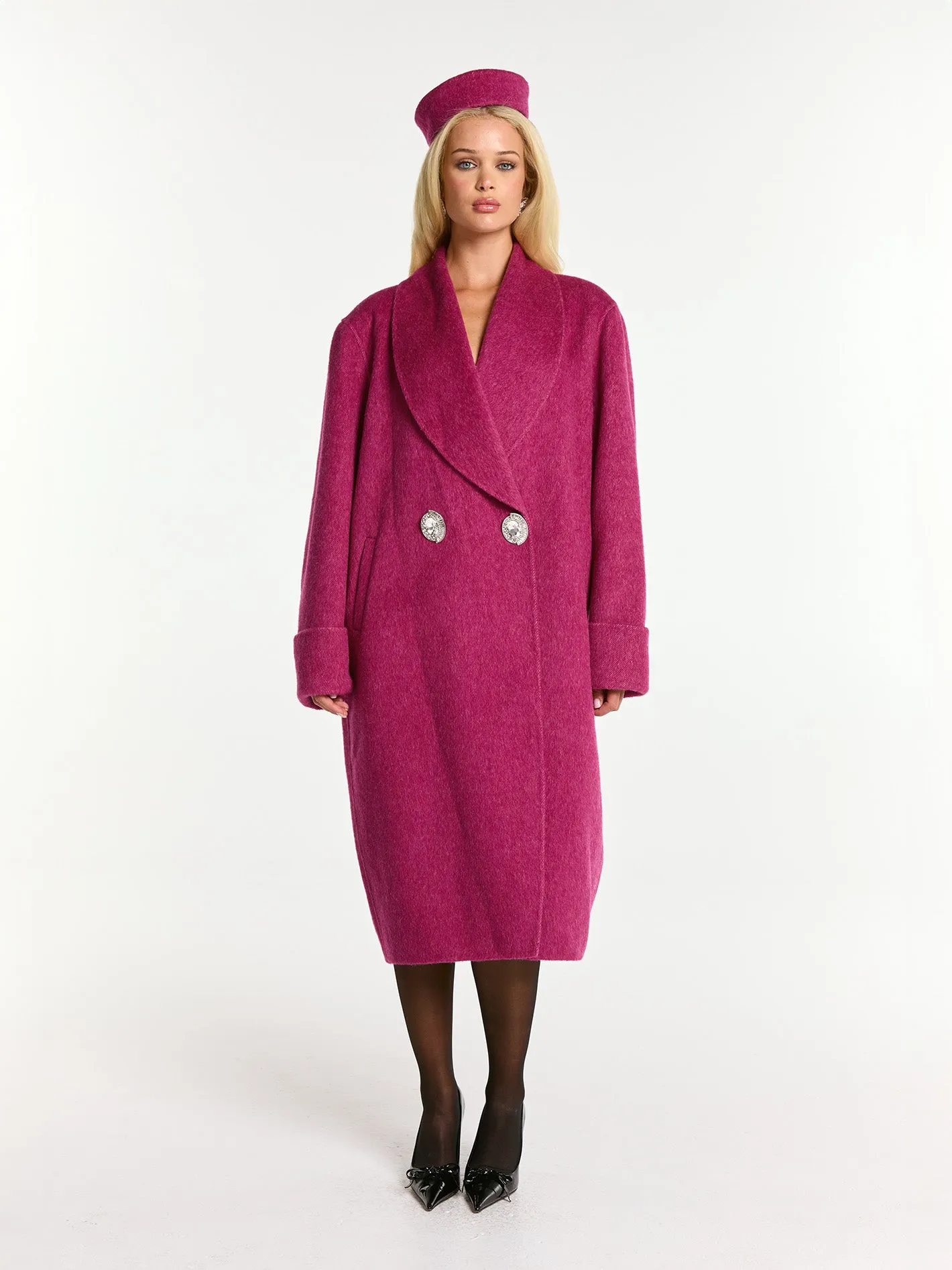 Audrina Coat (Rose Red)