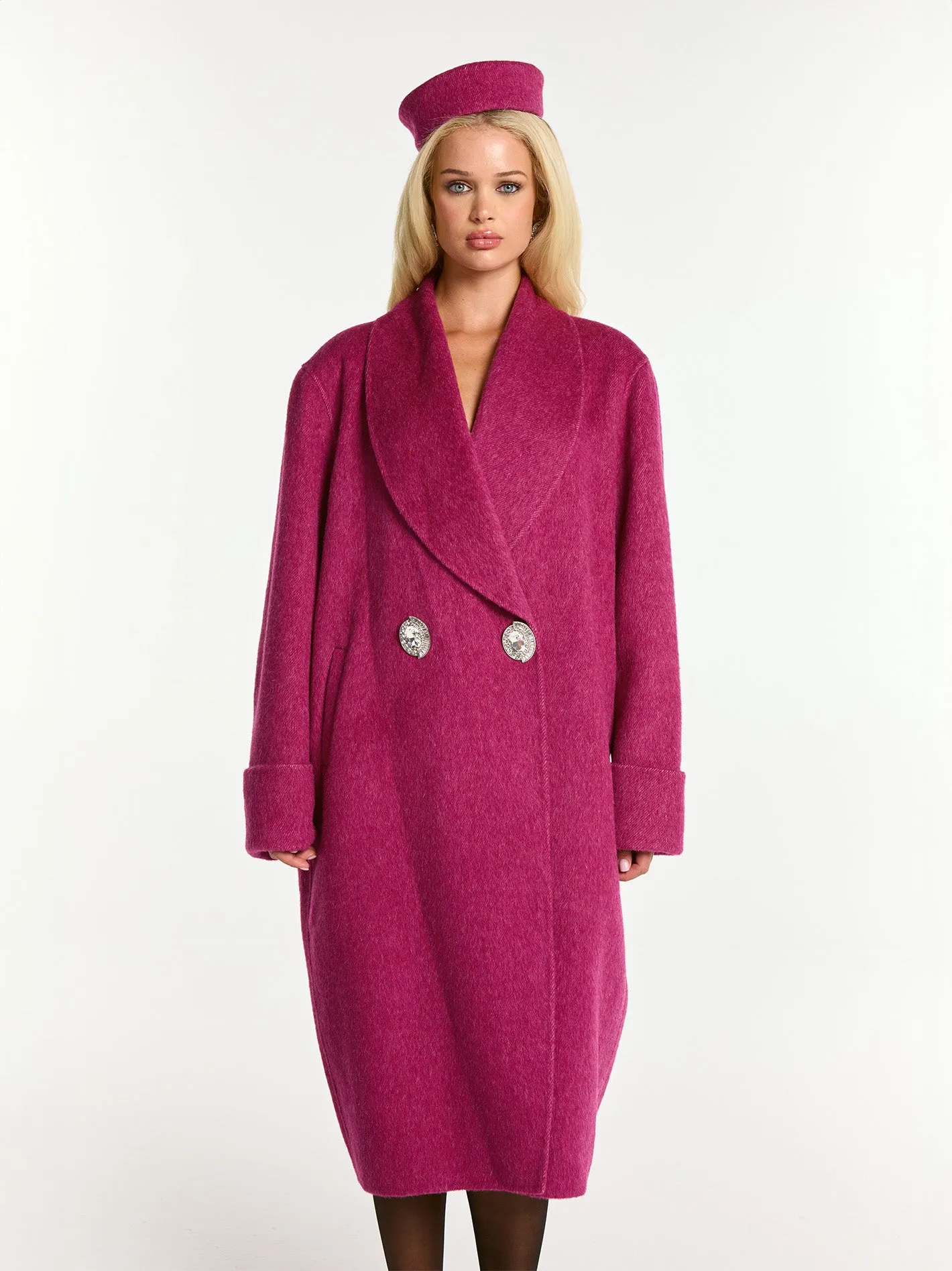 Audrina Coat (Rose Red)