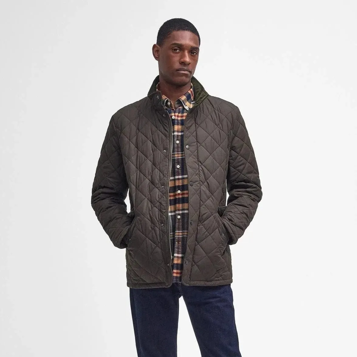 Barbour Chelsea Sportsquilt Jacket In Olive