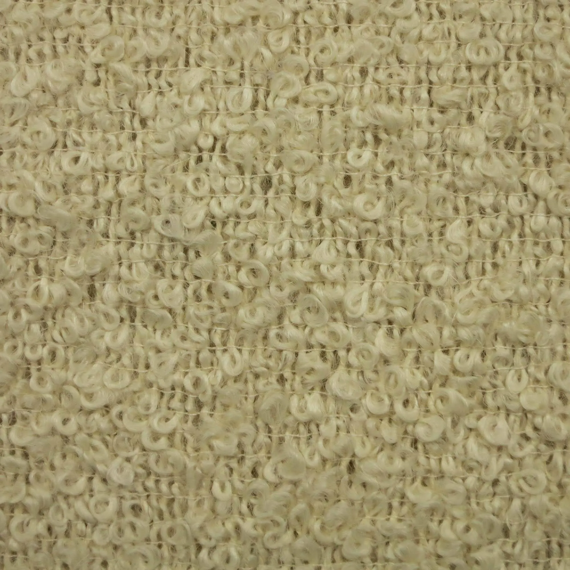 Beige Cream Wool Tweed/ Boucle