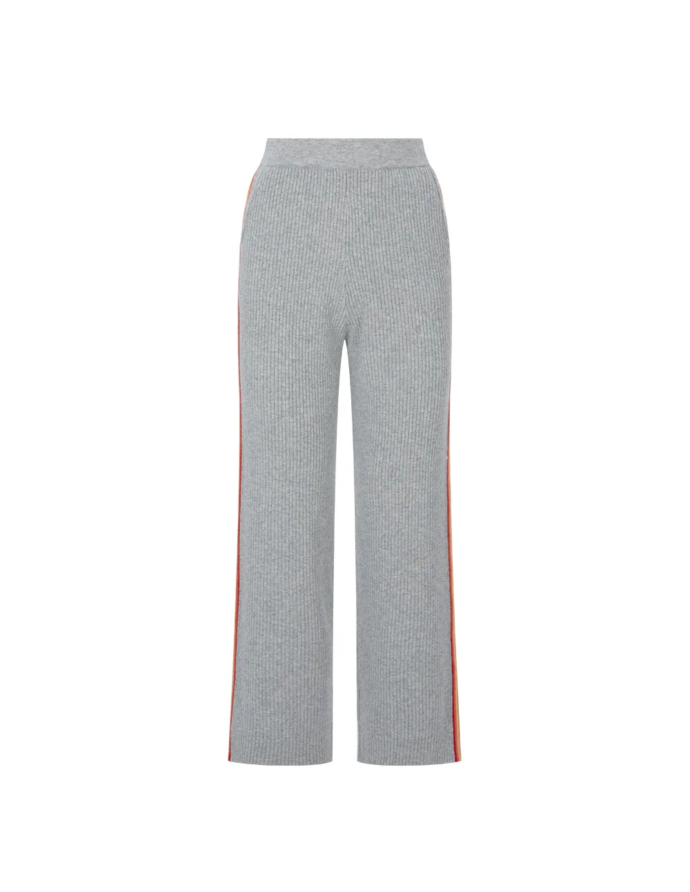 BORA AKSU Side Contrast Wool Wide-Leg Pants