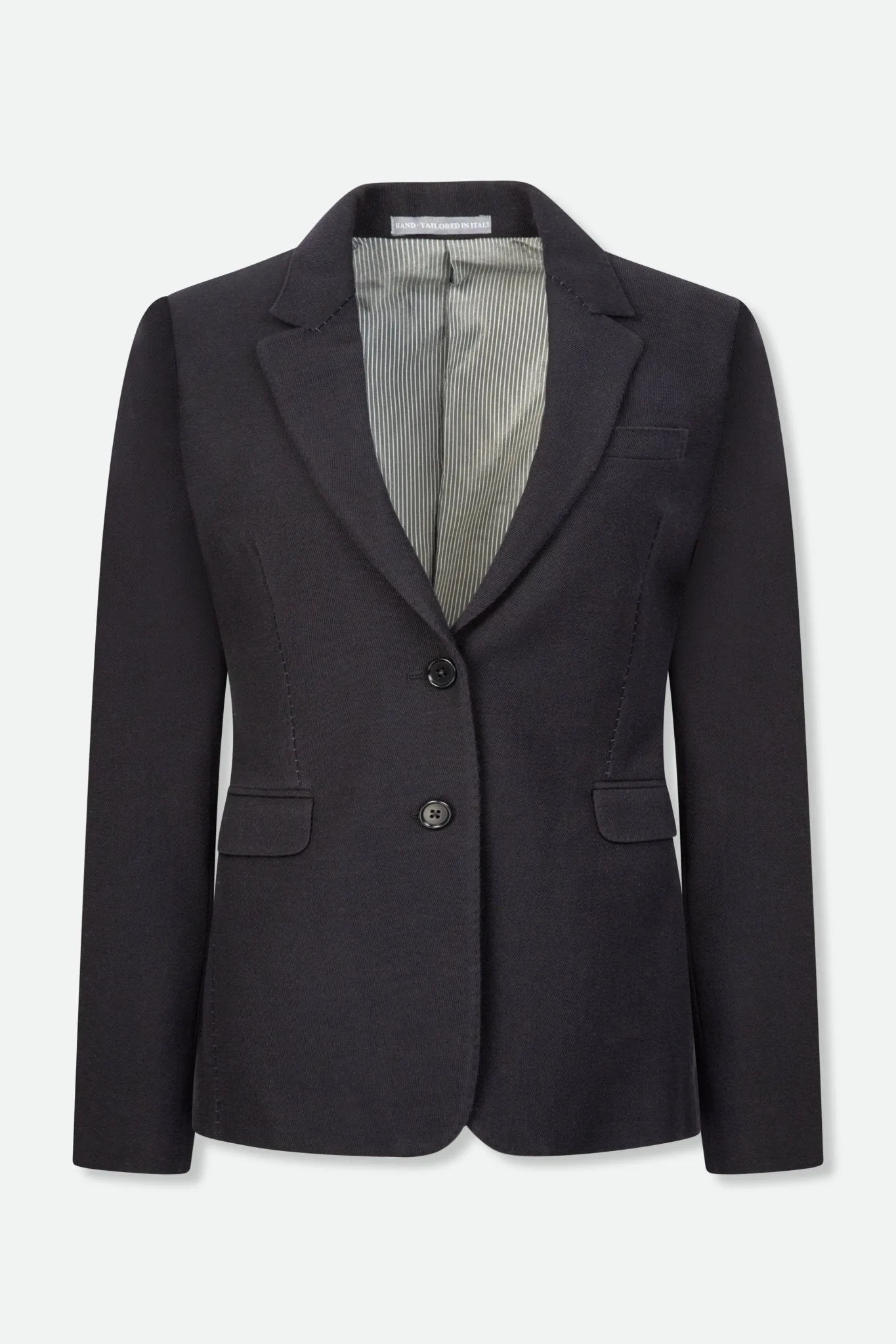 BRUNA HAND STITCHED BLAZER IN ITALIAN WOVEN WOOL