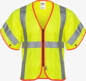 Class 3 FR Static Dissipative Mesh Vest with Orange Modcrylic Binding