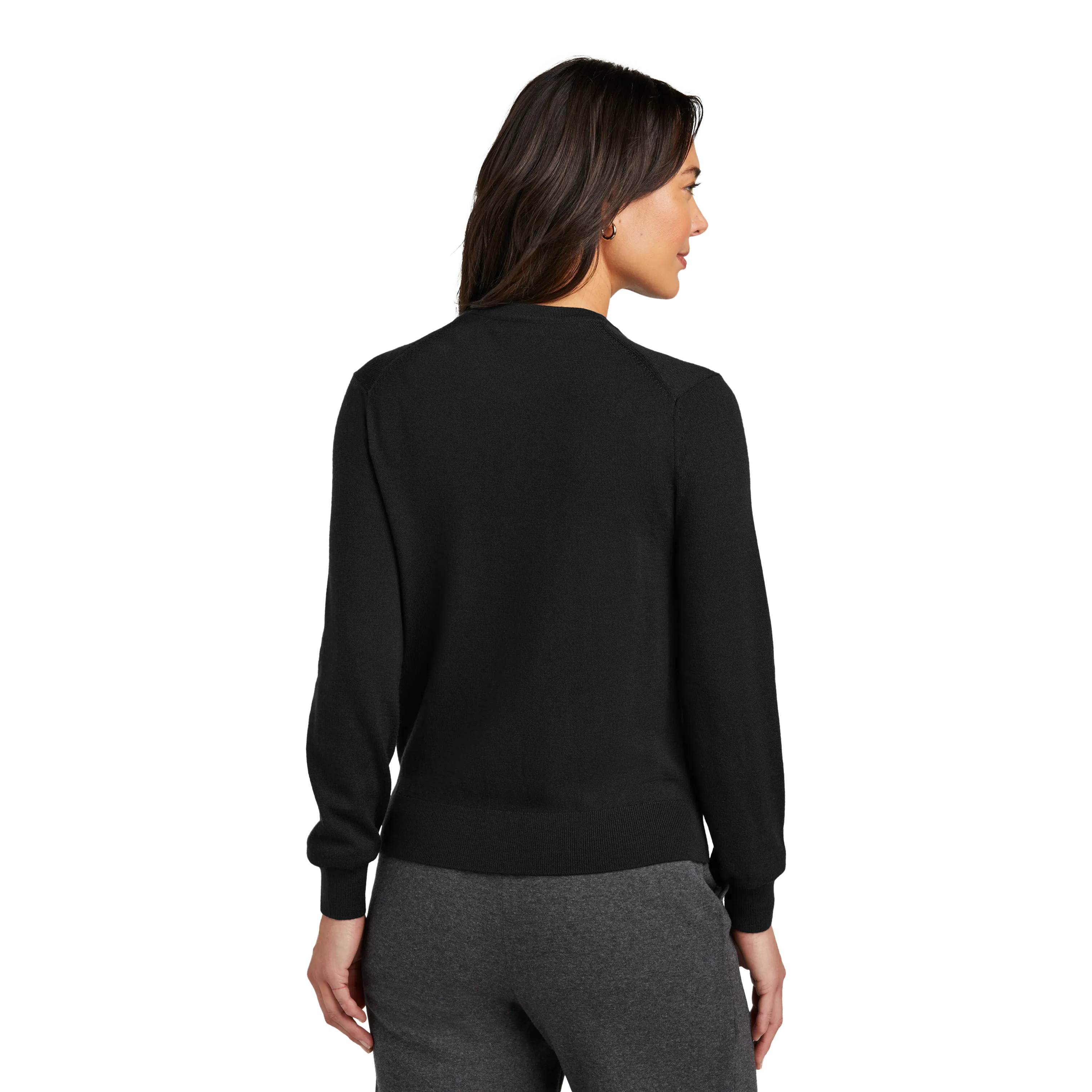 D2329 Womens Washable Merino Cardigan Sweater