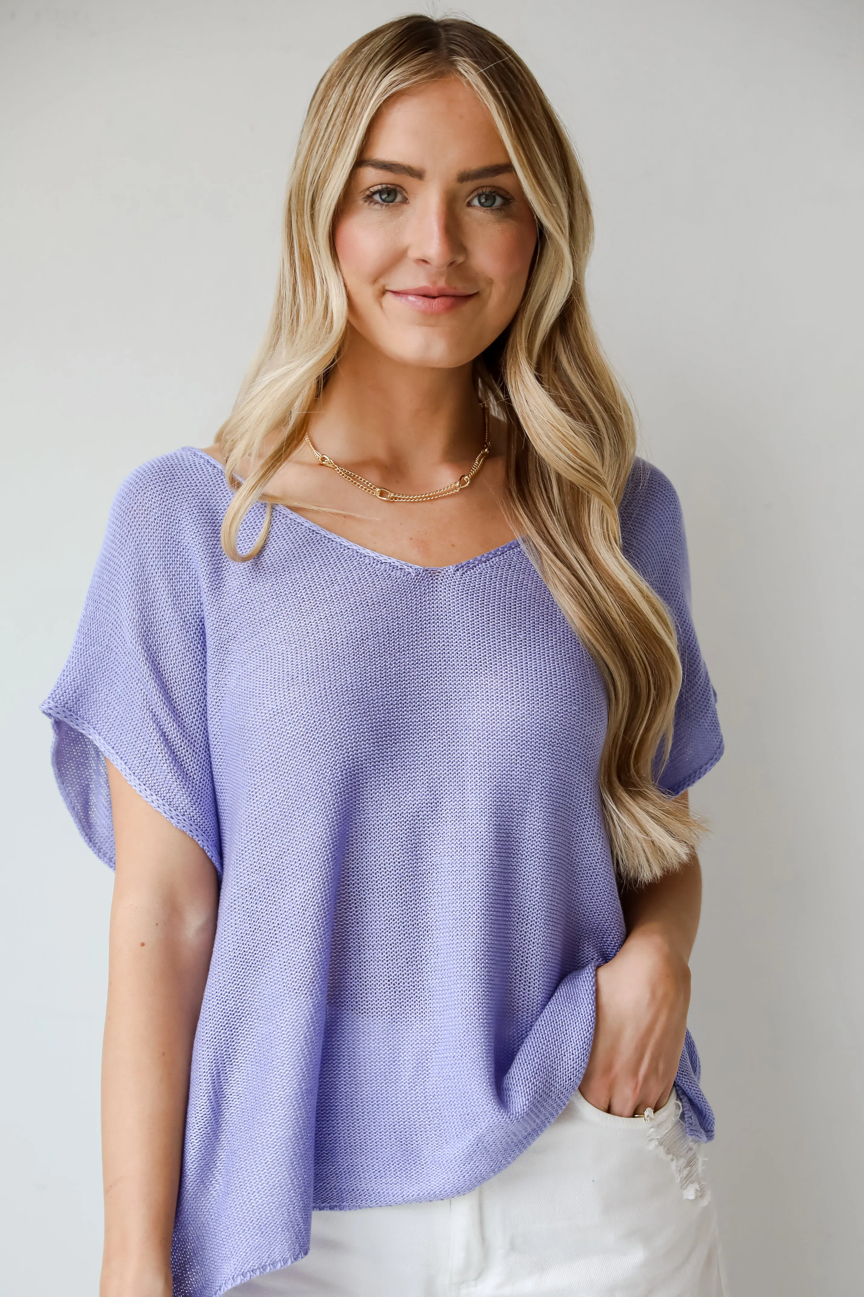 FINAL SALE - Eliza Lightweight Knit Top