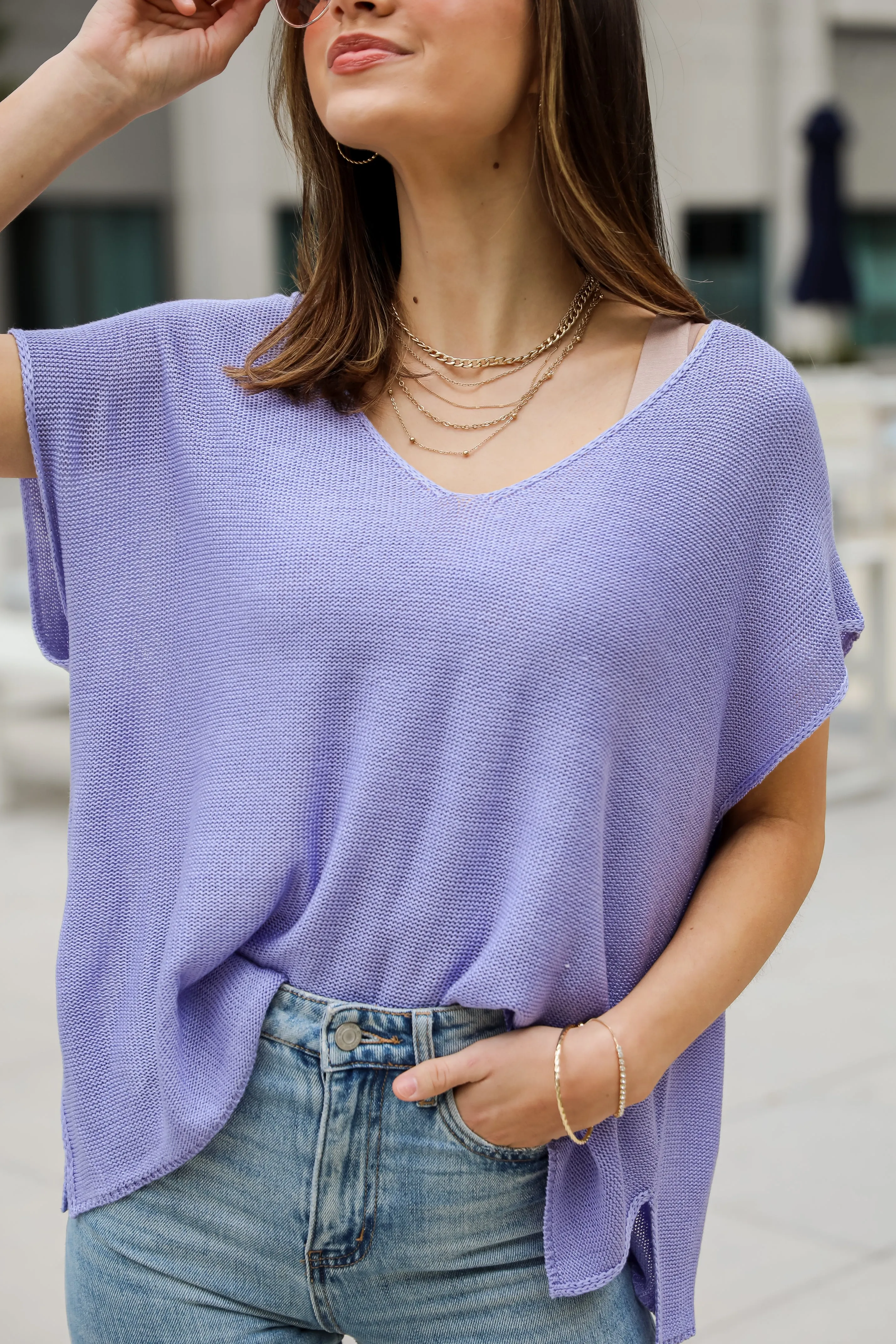 FINAL SALE - Eliza Lightweight Knit Top