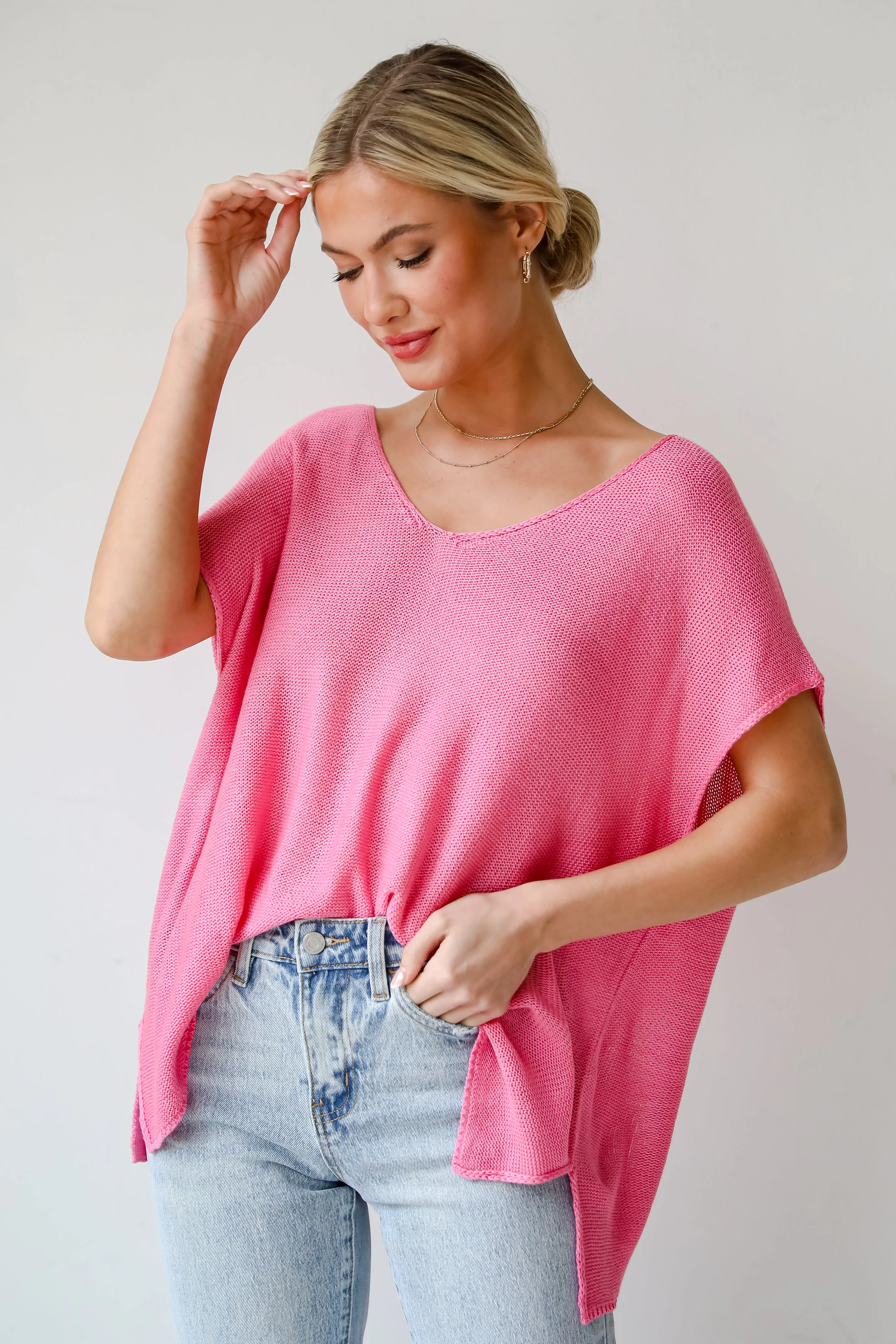 FINAL SALE - Eliza Lightweight Knit Top