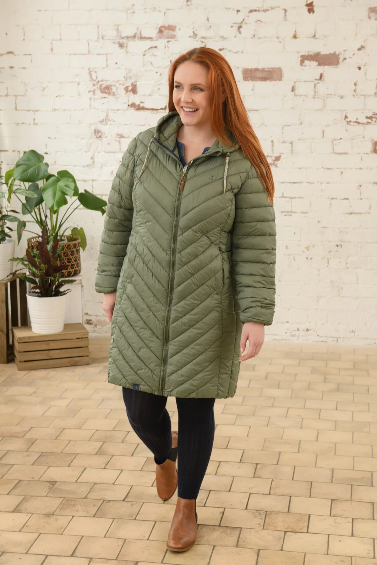 Lighthouse Laurel Padded Ladies Coat