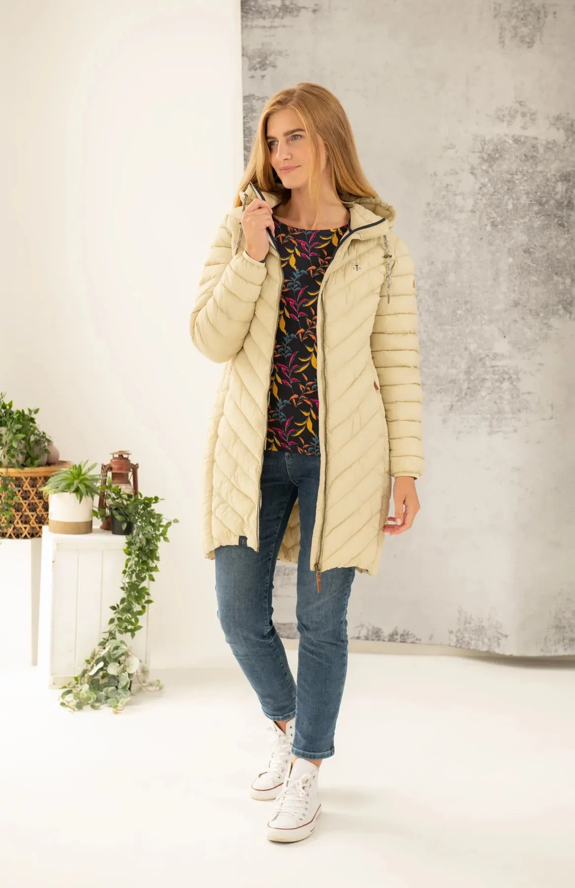 Lighthouse Laurel Padded Ladies Coat