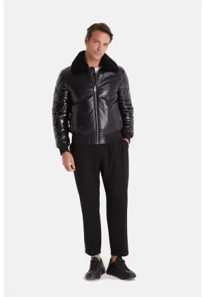 Men's Fashion Jacket, Nappa Black