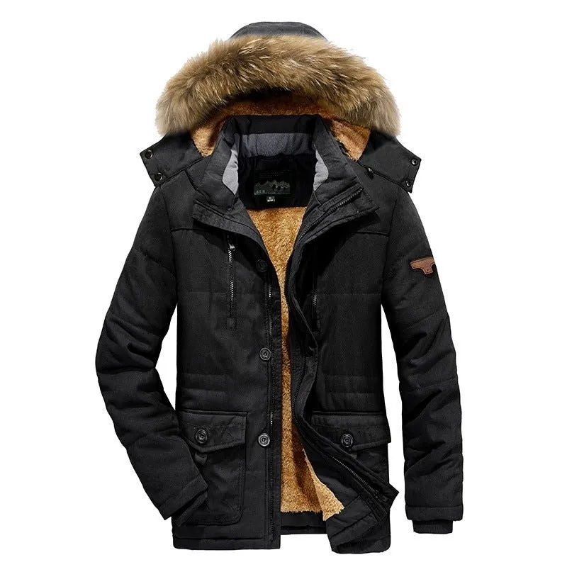 Men's Warm Padded Hooded Winter Jacket