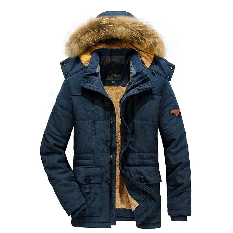 Men's Warm Padded Hooded Winter Jacket