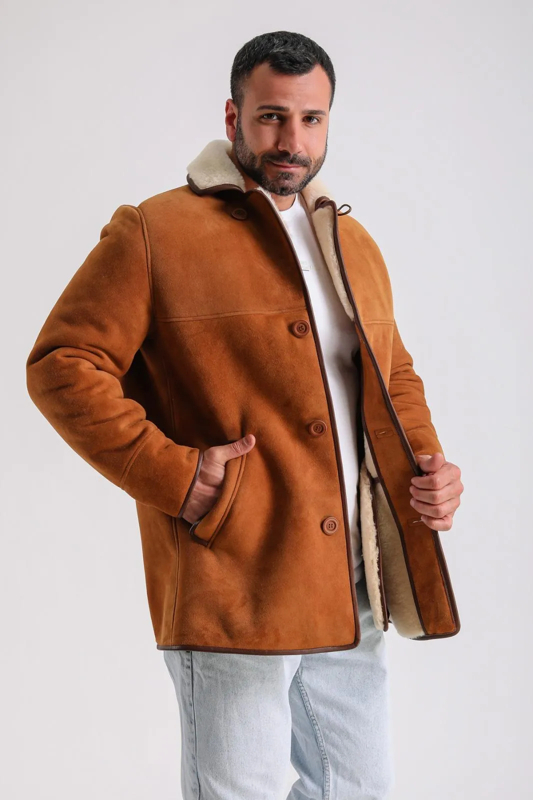 Men's Wool Fashion Suede, Whiskey