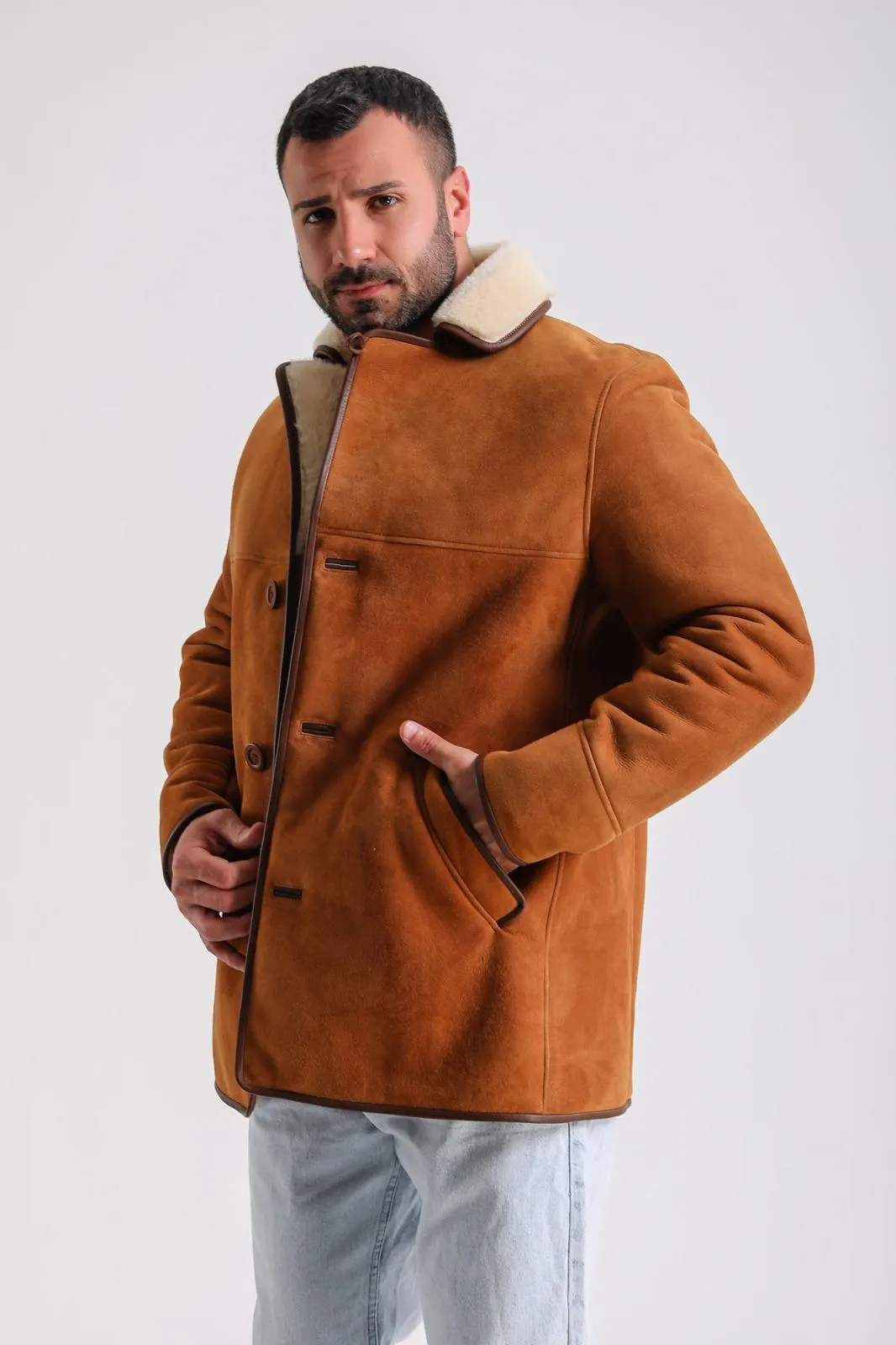 Men's Wool Fashion Suede, Whiskey