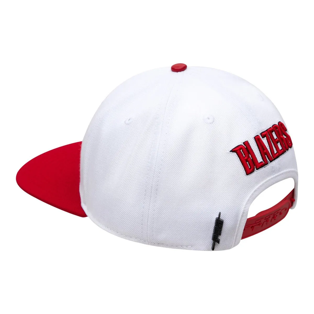 NBA PORTLAND TRAIL BLAZERS CLASSIC LOGO UNISEX SNAPBACK HAT (WHITE)