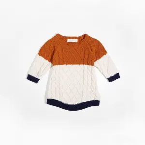 Petit Lem Dress - Cable Colour Block