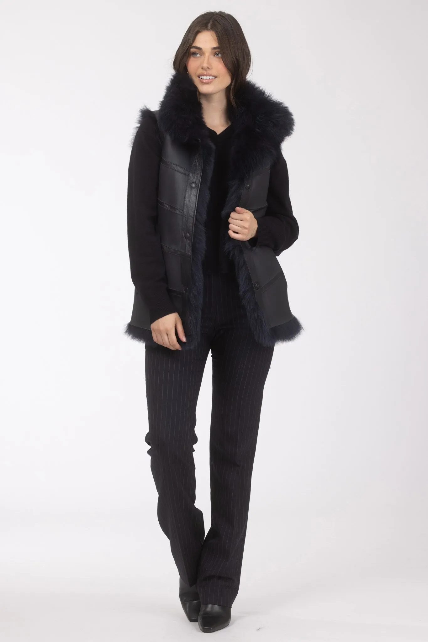 Reversible Merinillo Shearling Lamb Vest