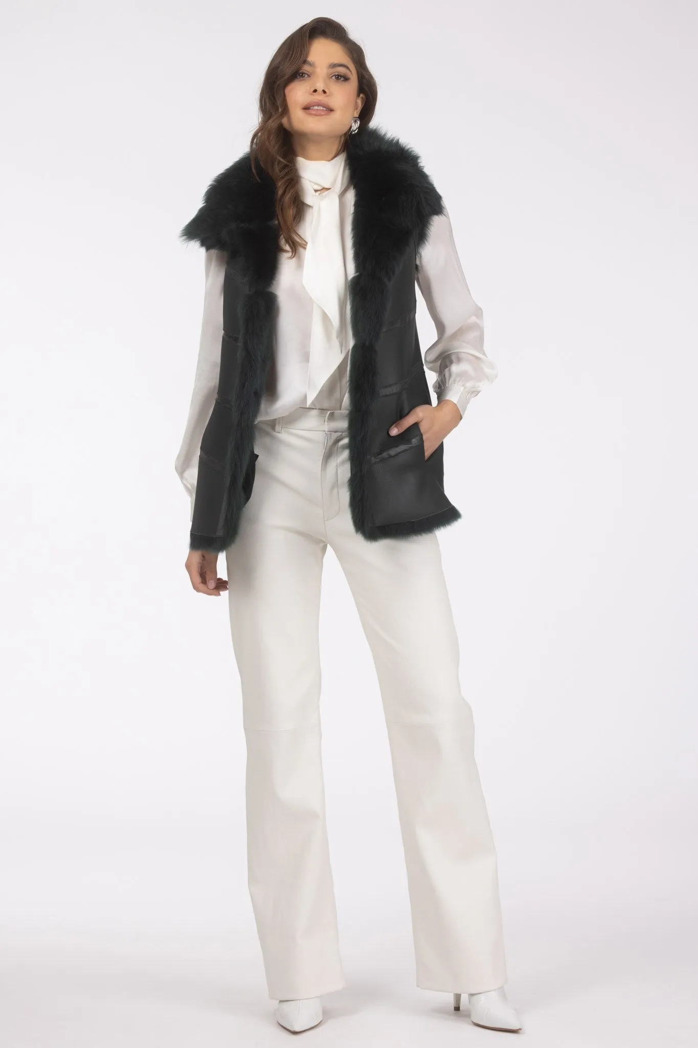 Reversible Merinillo Shearling Lamb Vest