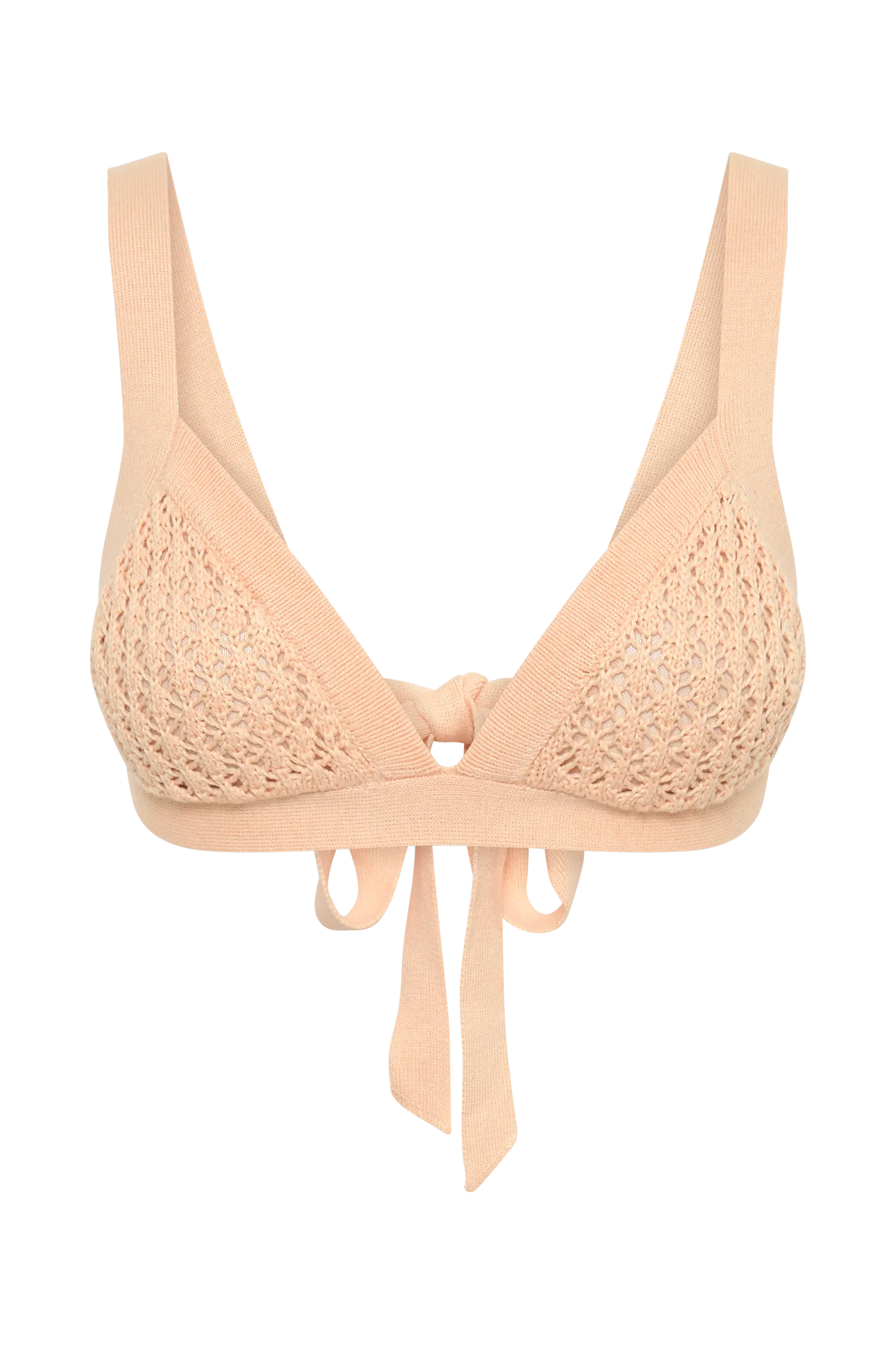 Rosana Crochet Bralette - Apricot