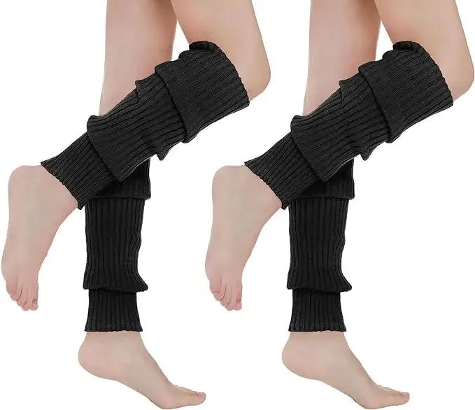 Women 80s Ribbed knitted Leg Warmers