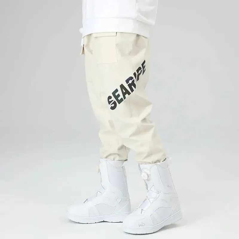 Women Reflective Cargo Ski Pants