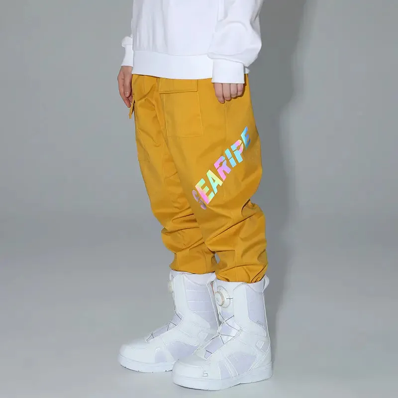 Women Reflective Cargo Ski Pants