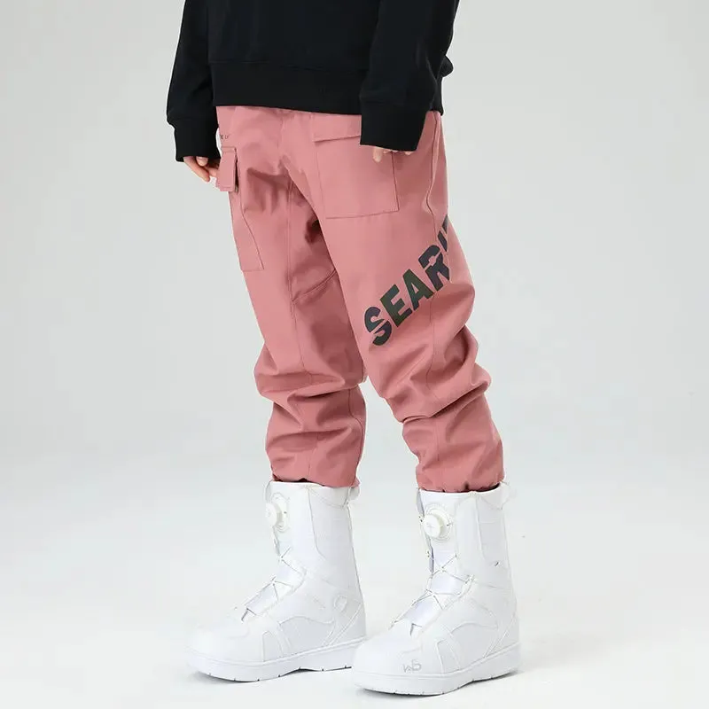 Women Reflective Cargo Ski Pants