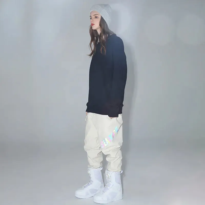 Women Reflective Cargo Ski Pants