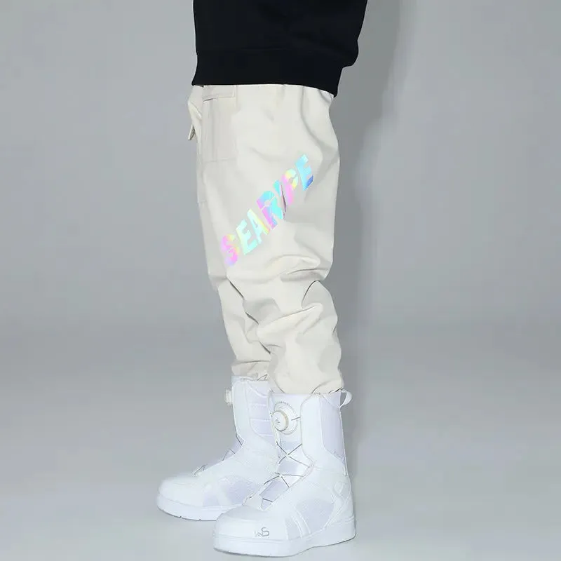 Women Reflective Cargo Ski Pants