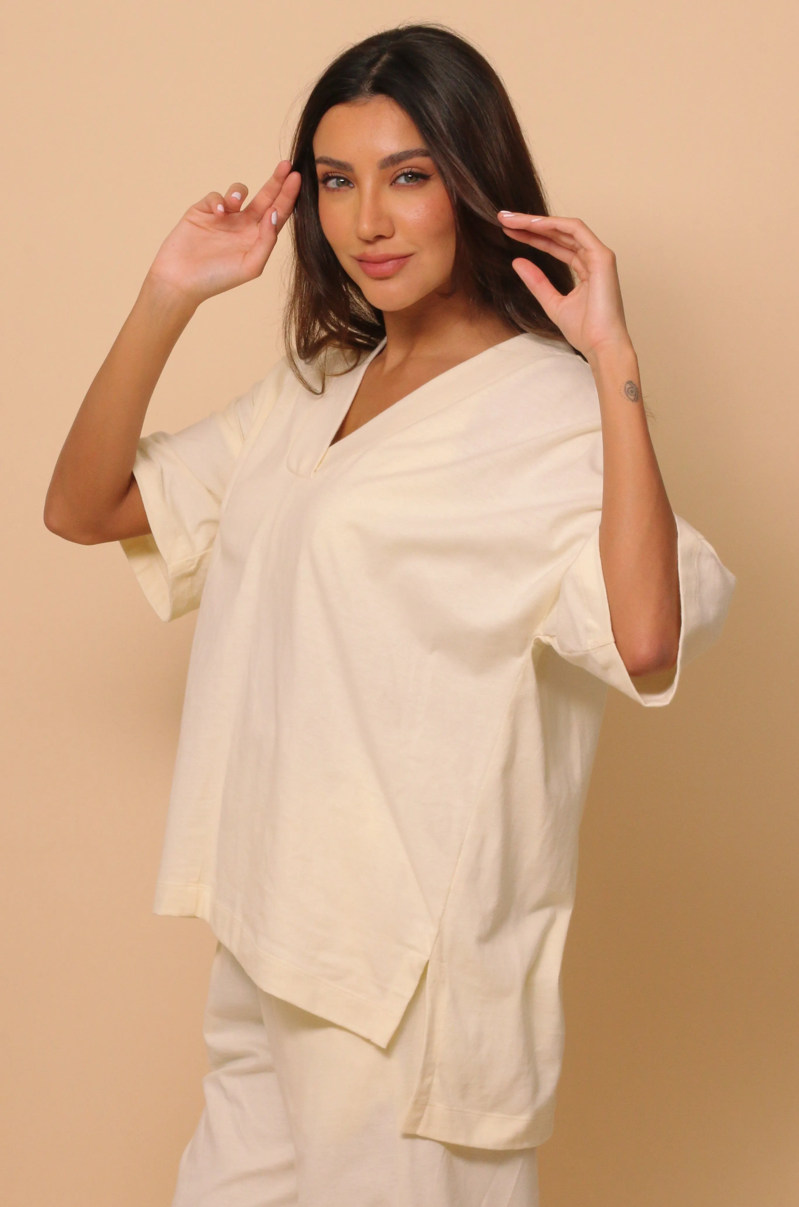 Women's Allergy-Free Victoria V-Neck Oversized Top